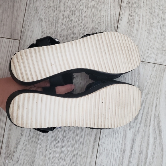 Tsumori Chisato jewel gem black platform size 6 - Picture 8 of 10